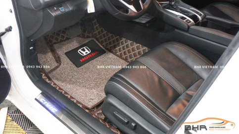 Thảm lót sàn ô tô 360 độ Honda Civic 2022 phủ kín 100% sàn xe, bền bỉ trên 5 năm